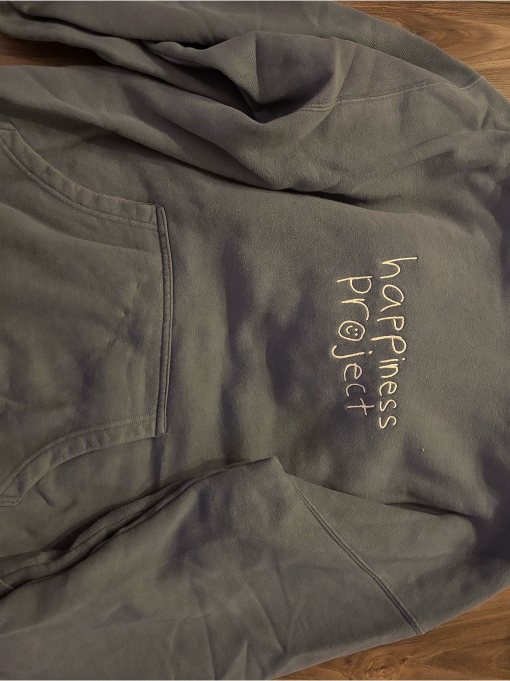 Happiness Project women’s Crewneck Sweater in light blue